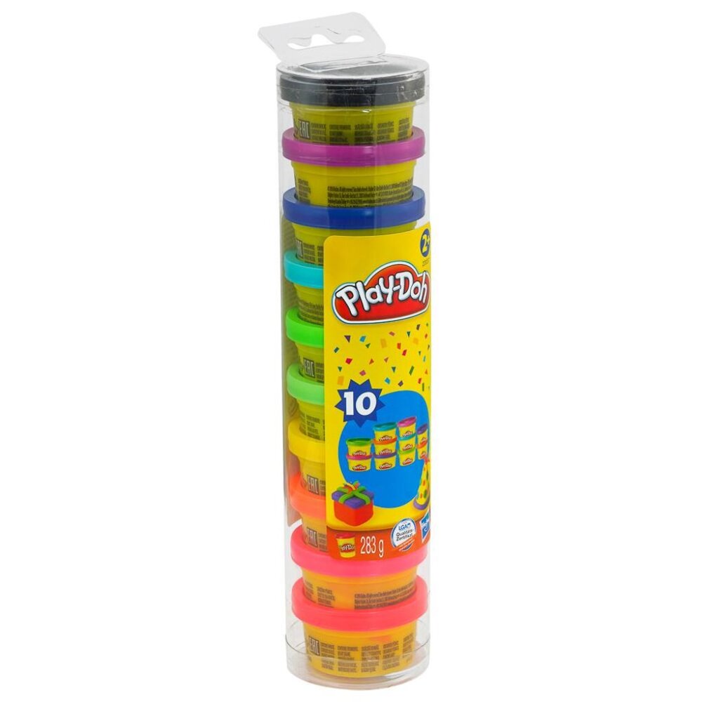New In Box Play-Doh Party Tube Pack - 10 Mini Cans of Modeling Ages 2+